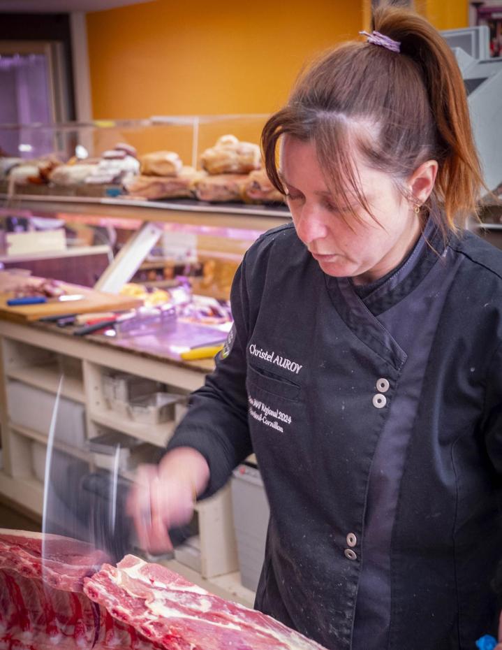 Vendeur de viande de bœuf Moulins